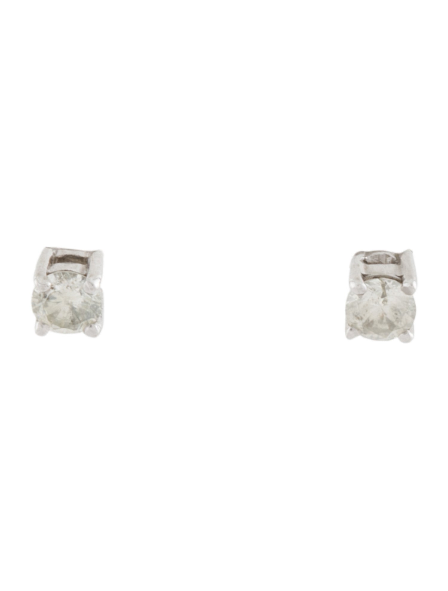 Earrings 14K Diamond Solitaire Stud Earrings