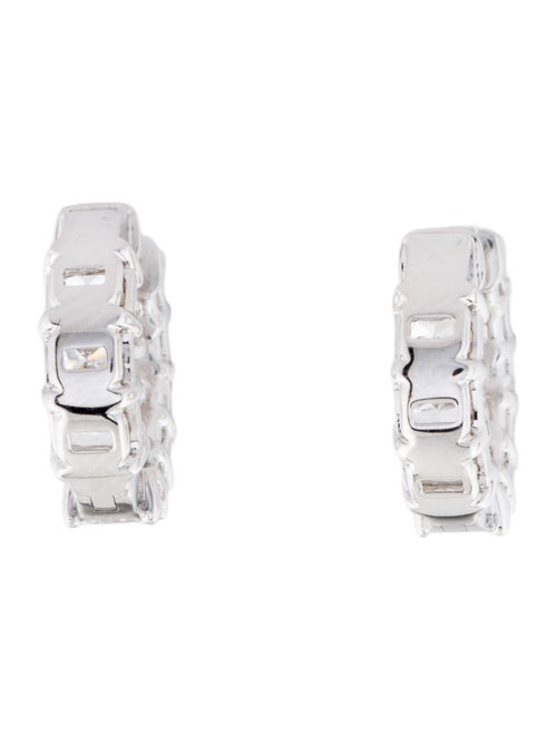 Earrings 14K 3.15ctw Lab-Grown Diamond Inside-Out Huggie Earrings