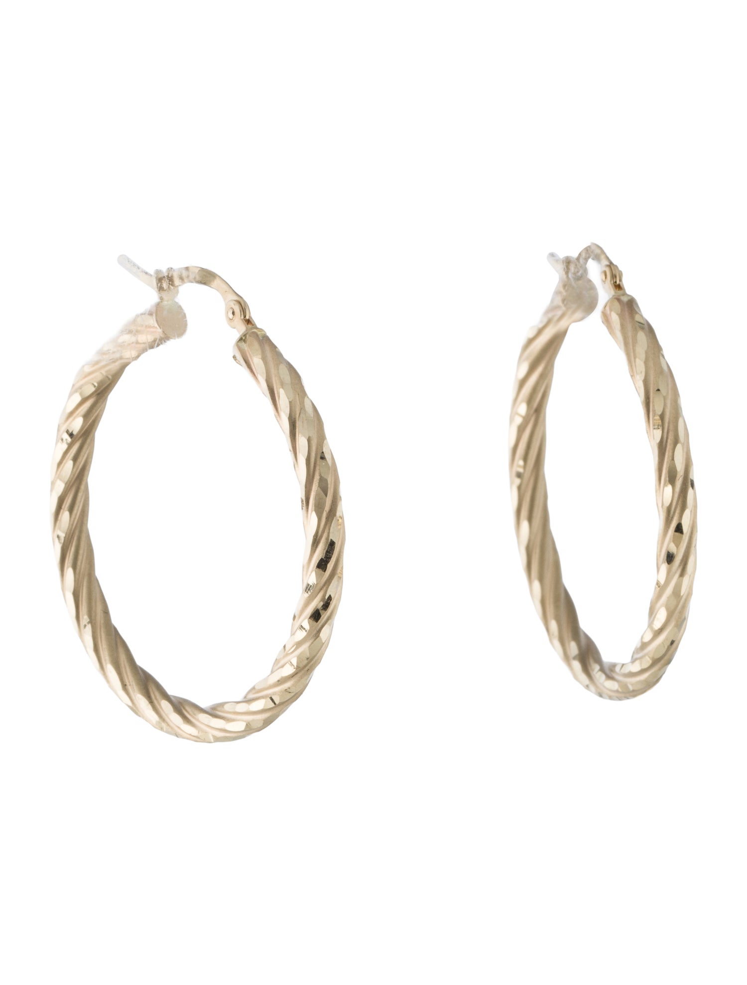 Earrings 14K Twisted Hoop