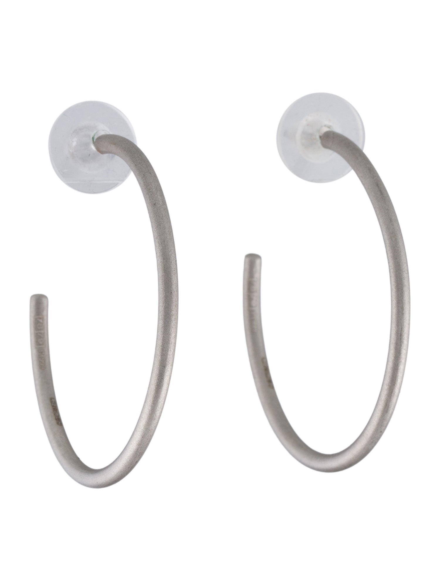Earrings Platinum Hoop
