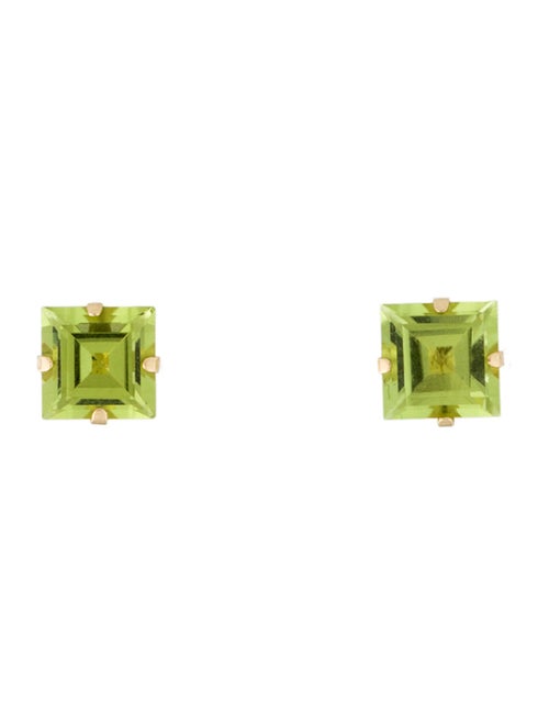 Earrings 14K Peridot Stud Earrings