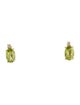 Earrings 14K Peridot & Diamond Stud Earrings