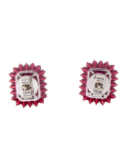 Earrings 18K Ruby & Diamond Stud Earrings