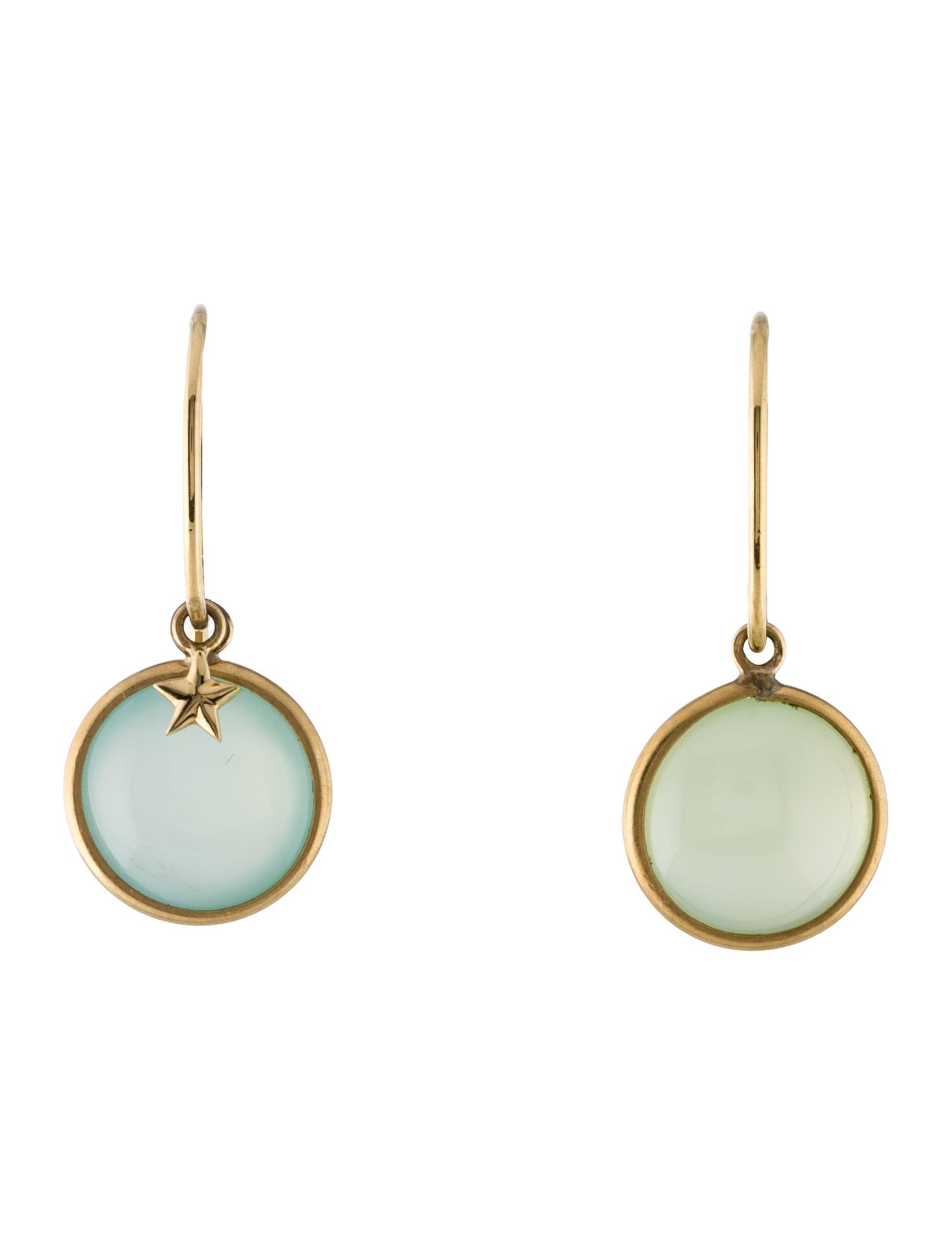Earrings 18K Chalcedony Drop Earrings