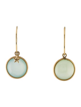 Earrings 18K Chalcedony Drop Earrings