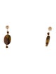 Earrings 14K Tiger's Eye Quartz Drop Earrings