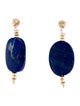 Earrings 14K Lapis Lazuli Drop Earrings