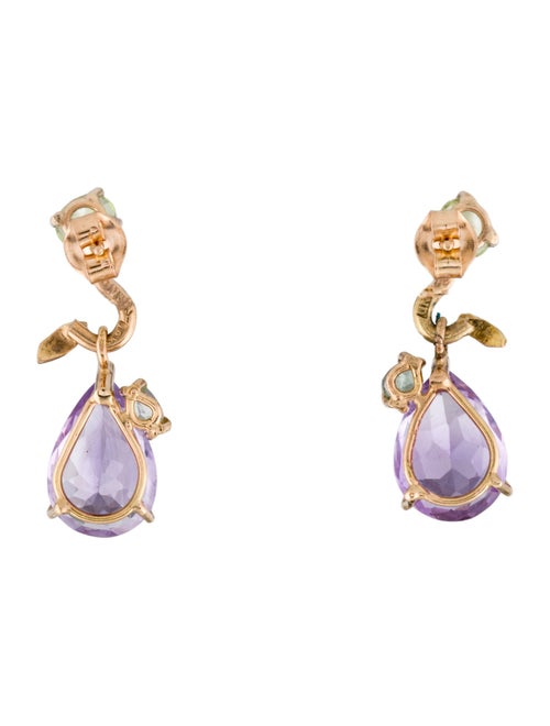 Earrings Mandelstam 18K Diamond & Multistone Drop Earrings