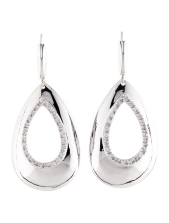 Earrings 14K Diamond Teardrop Earrings