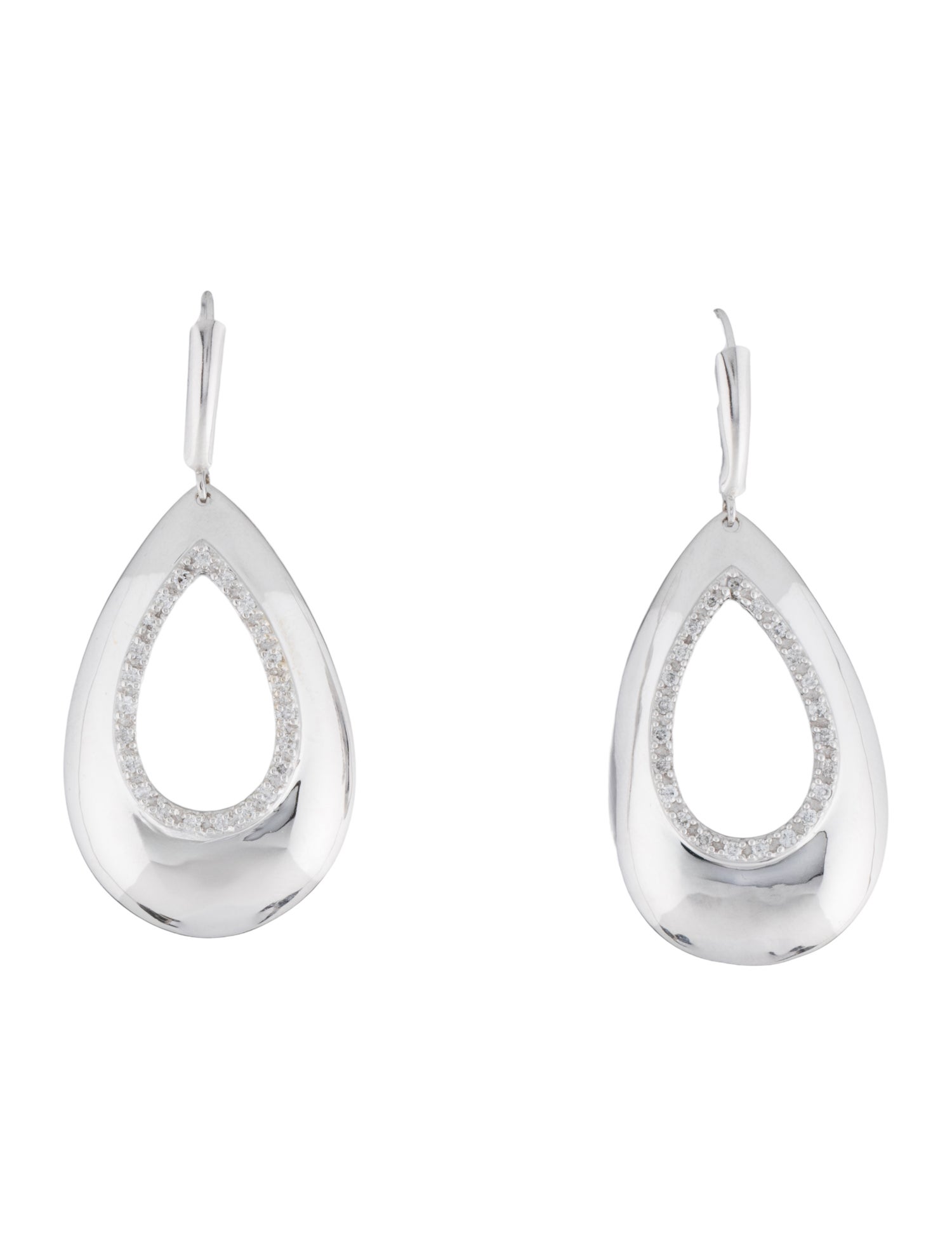 Earrings 14K Diamond Teardrop