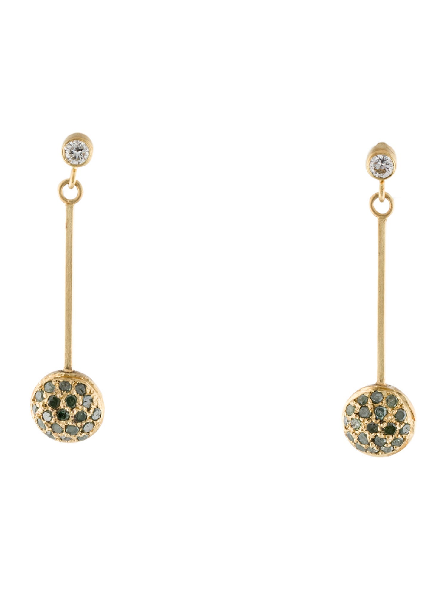 Earrings 18K Diamond Drop Earrings