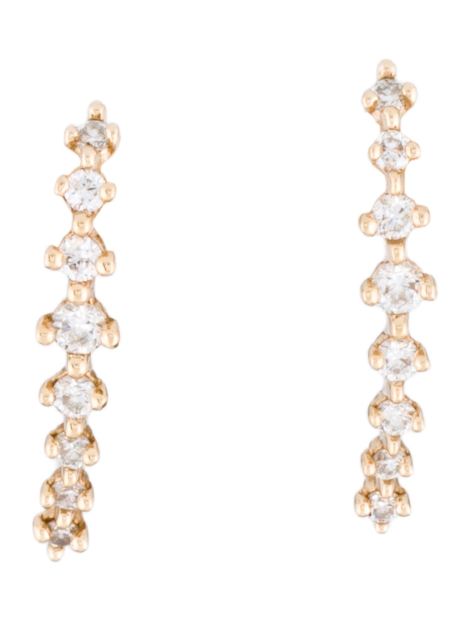 Earrings 14K Diamond Drop