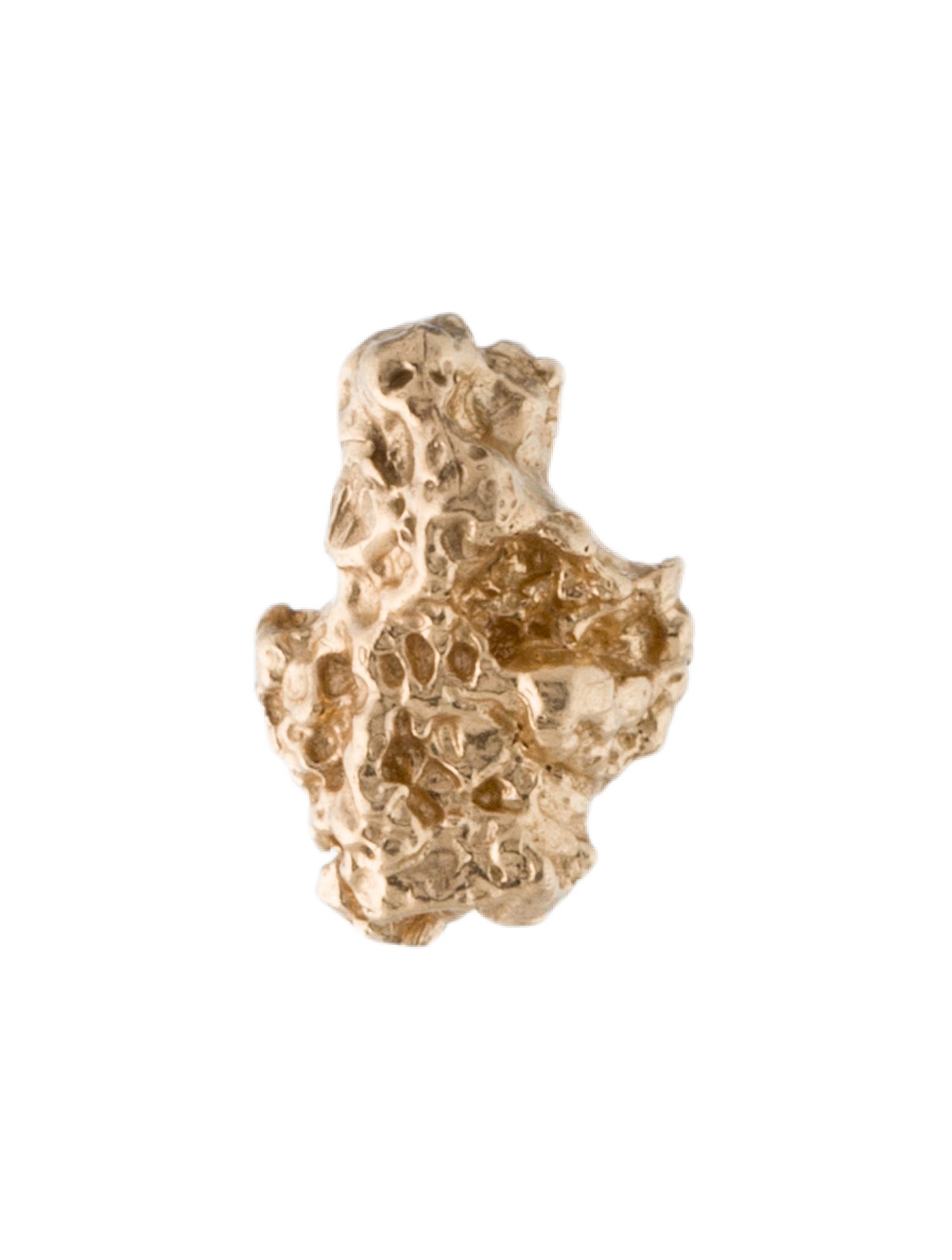 Earrings 14K Nugget Single Stud Earring