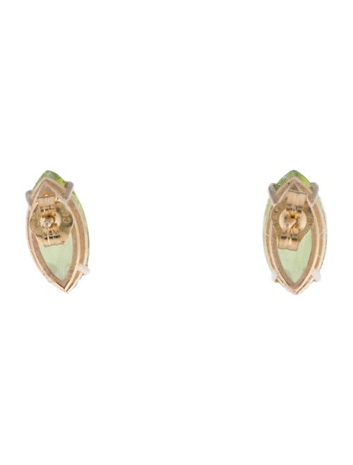 Earrings 14K 2.89ctw Peridot Stud Earrings