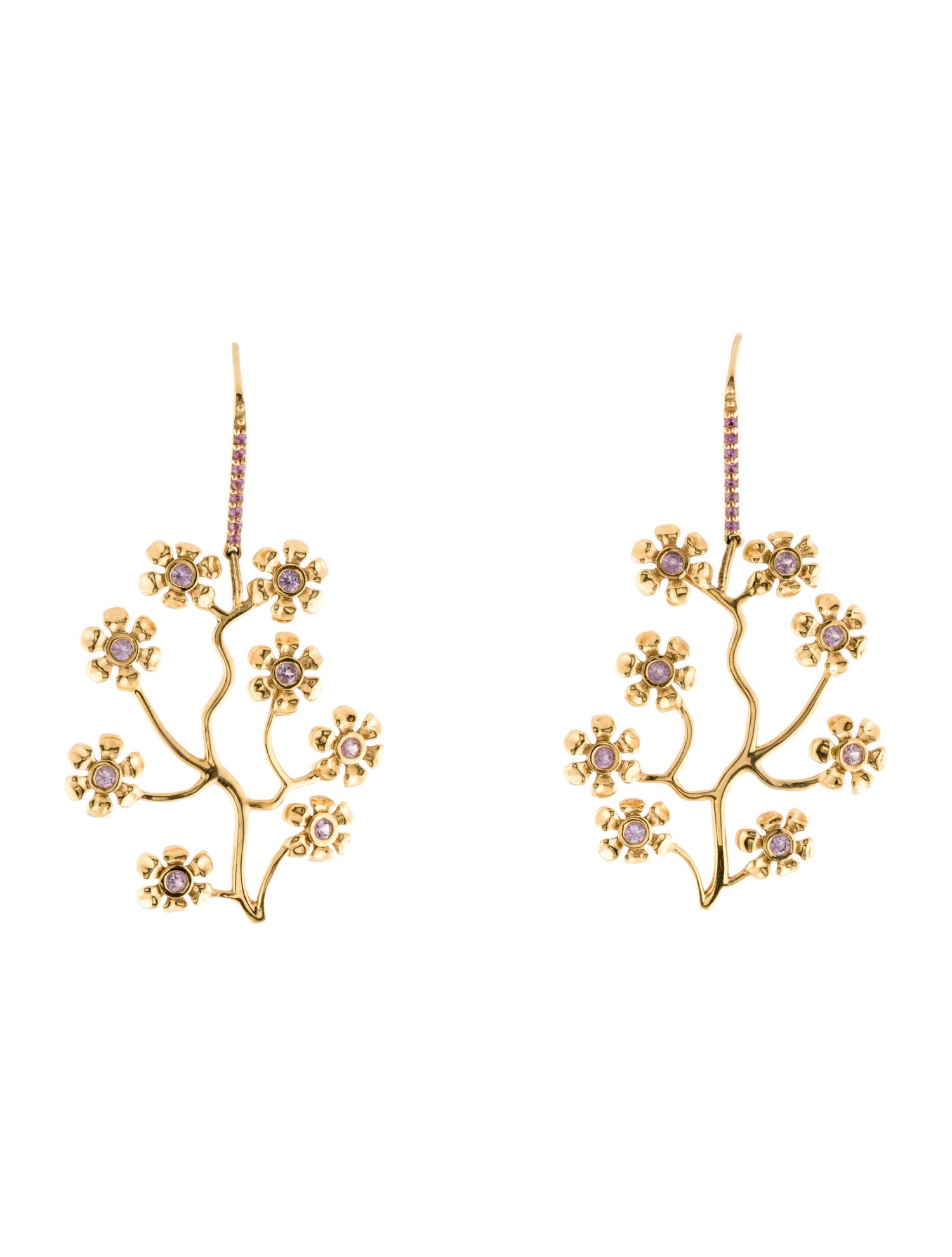 Earrings 18K Sapphire Drop Earrings