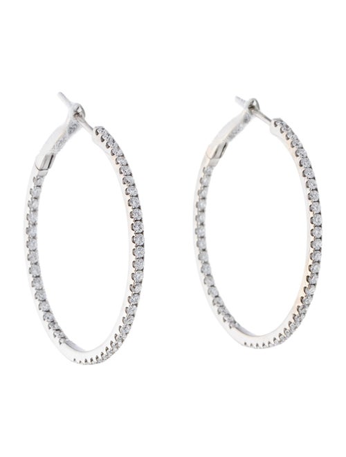 Earrings 18K Diamond Inside-Out Hoop Earrings