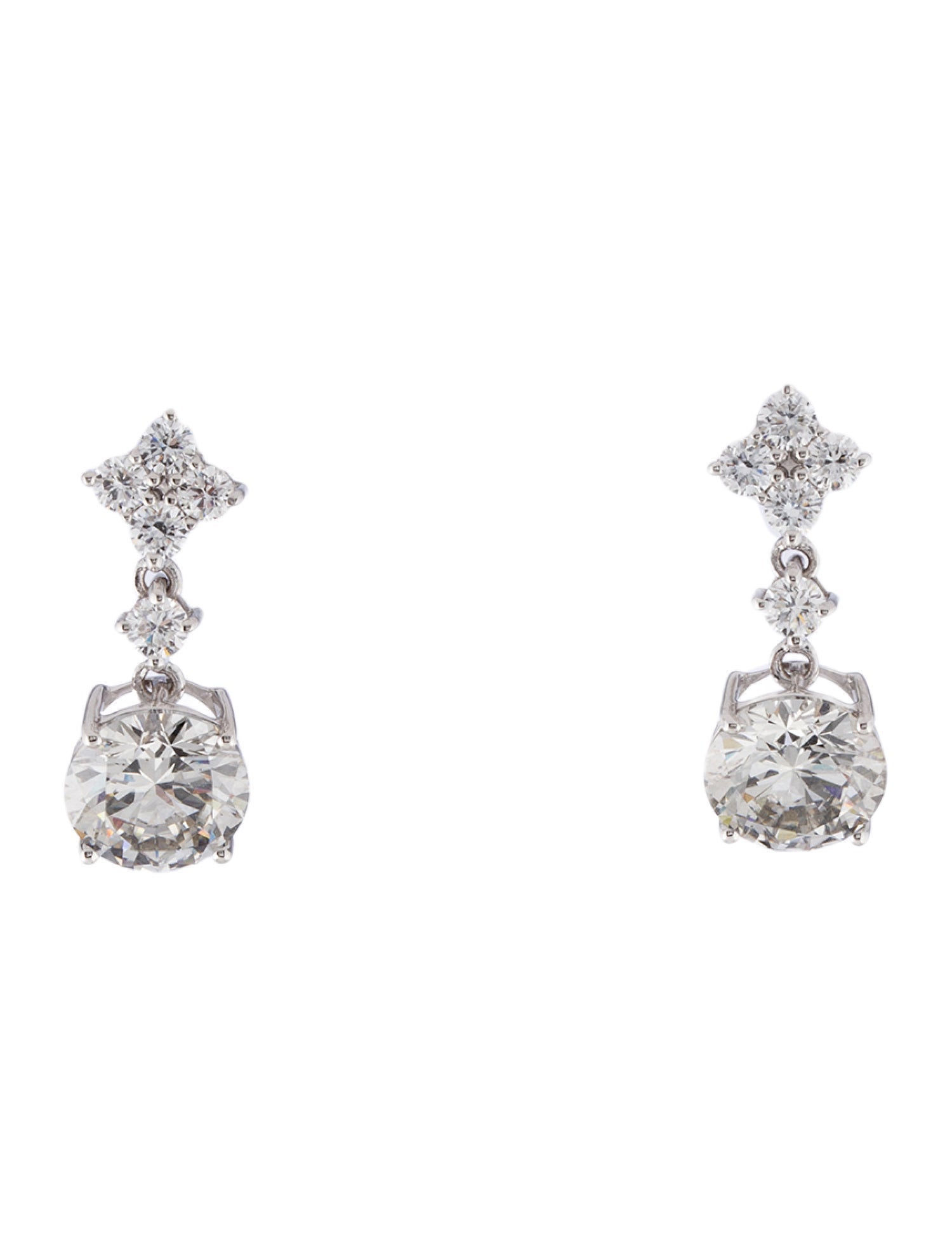 Earrings 14K 3.04ctw Lab-Grown Diamond Drop Earrings