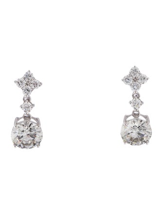 Earrings 14K 3.04ctw Lab-Grown Diamond Drop Earrings