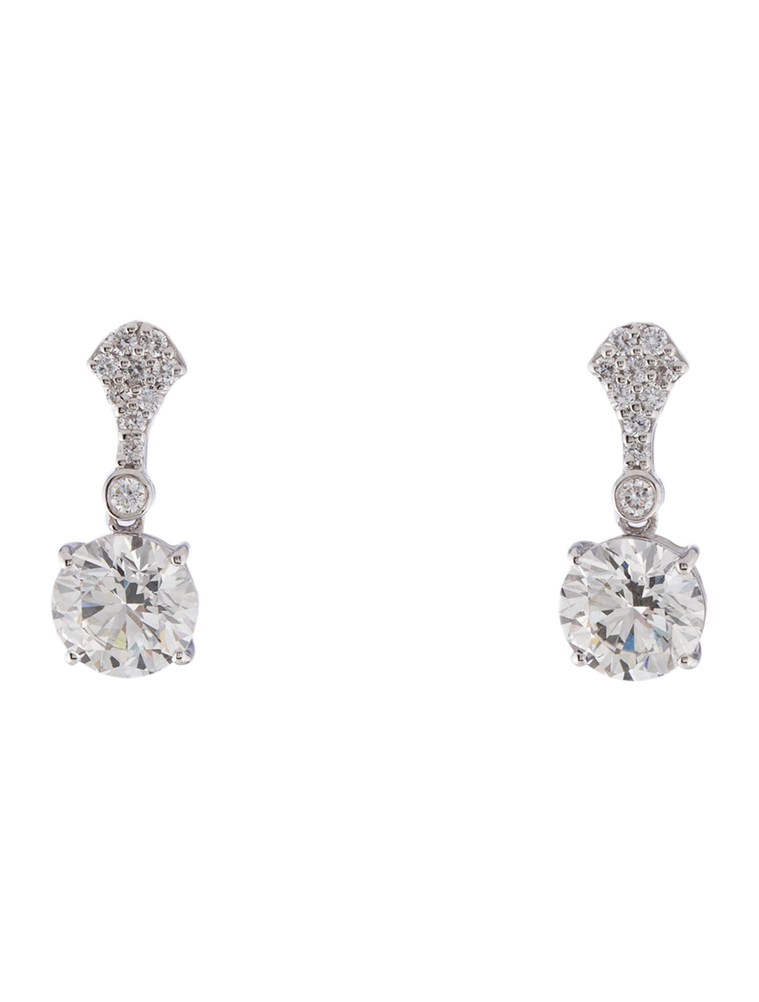Earrings 14K 3.10ctw Lab-Grown Diamond Drop Earrings
