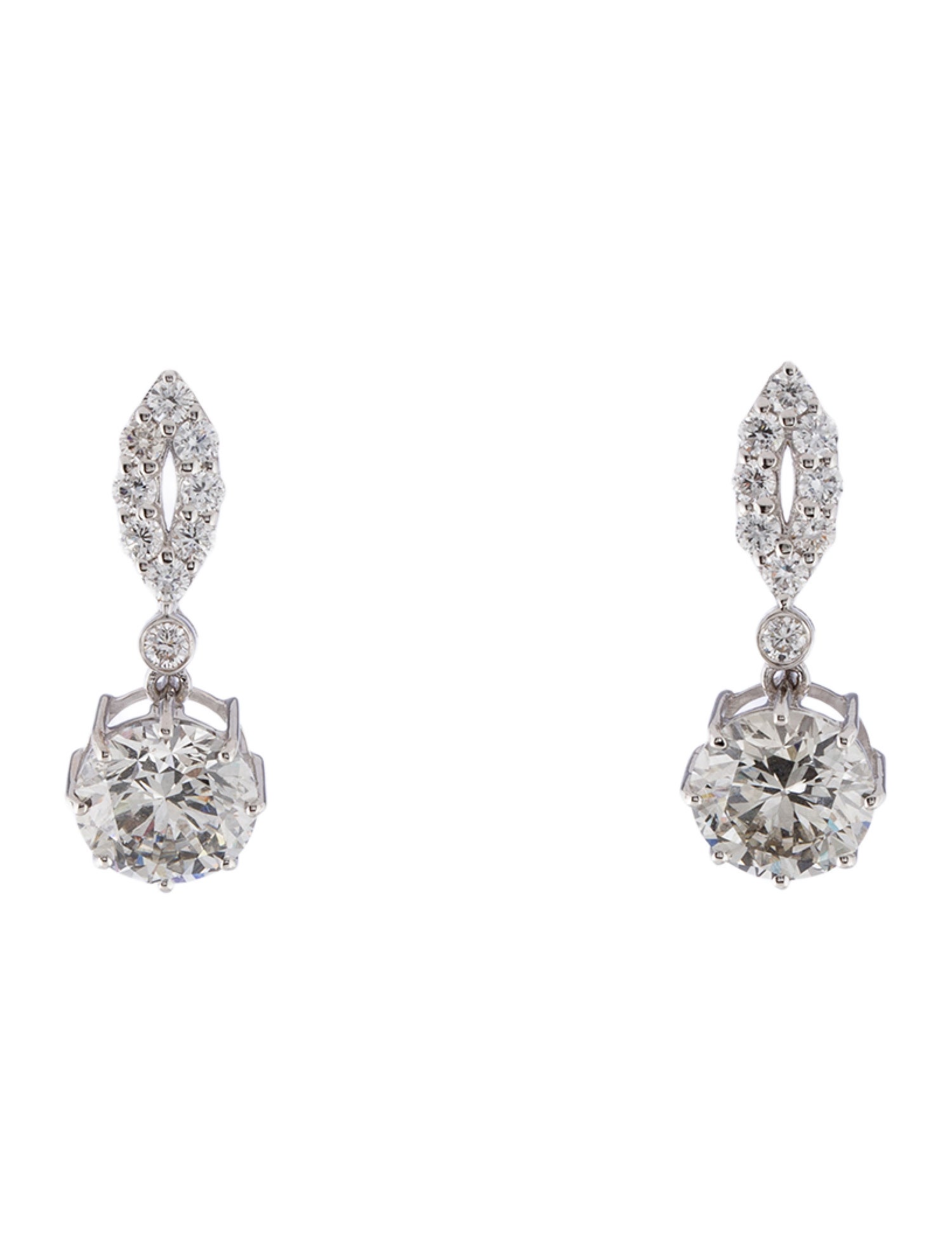 Earrings 14K 3.08ctw Lab-Grown Diamond Drop Earrings
