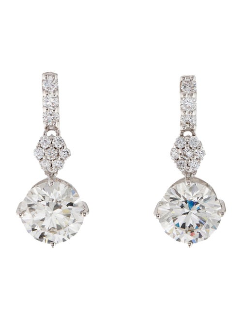 Earrings 14K 3.31ctw Lab-Grown Diamond Drop Earrings