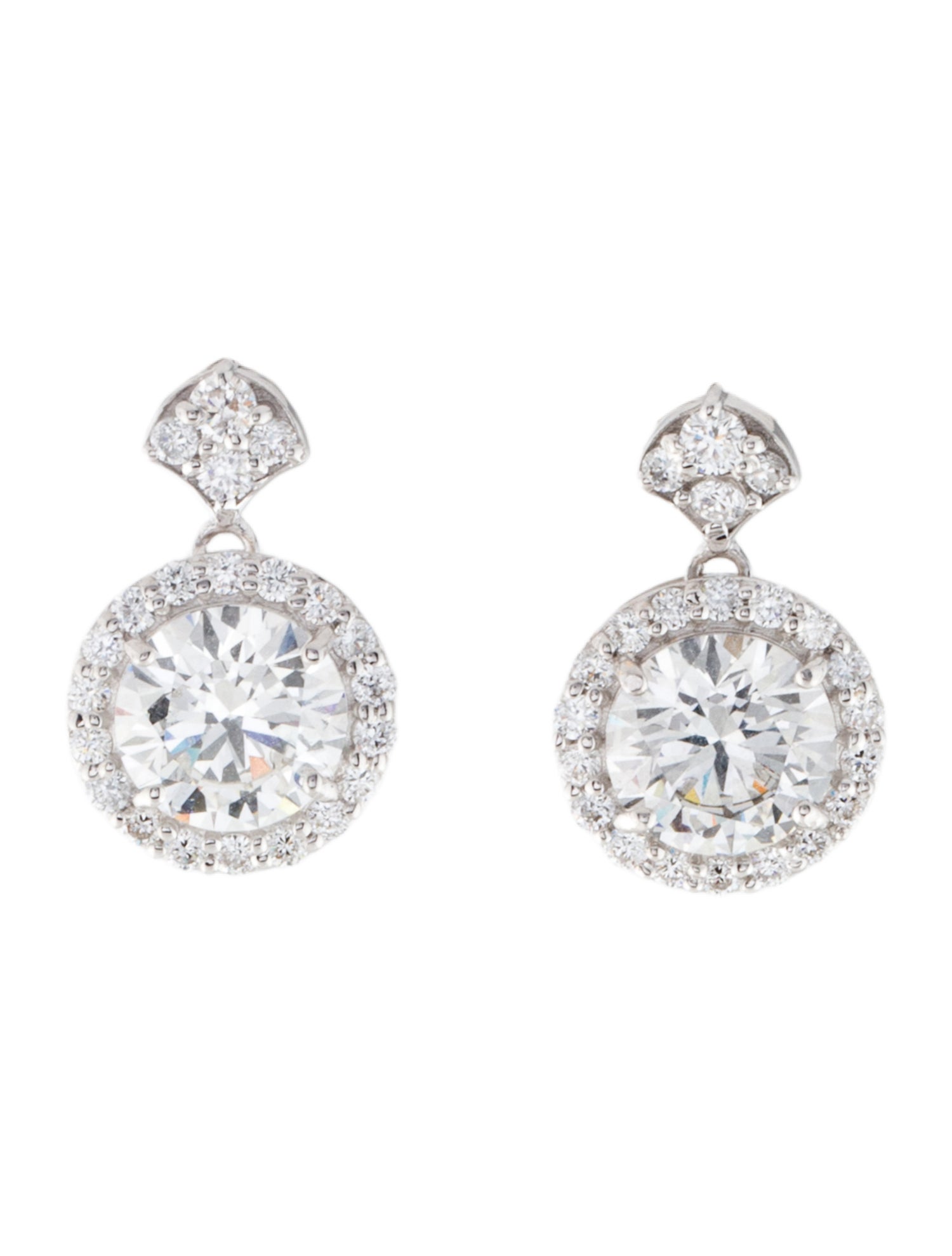 Earrings 14K 3.60ctw Lab-Grown Diamond Drop Earrings