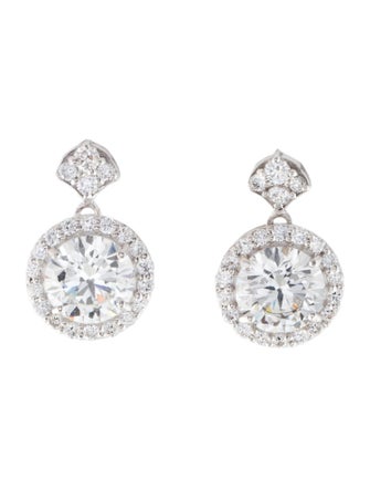 Earrings 14K 3.60ctw Lab-Grown Diamond Drop Earrings