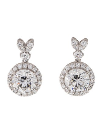 Earrings 14K 3.66ctw Lab-Grown Diamond Drop Earrings