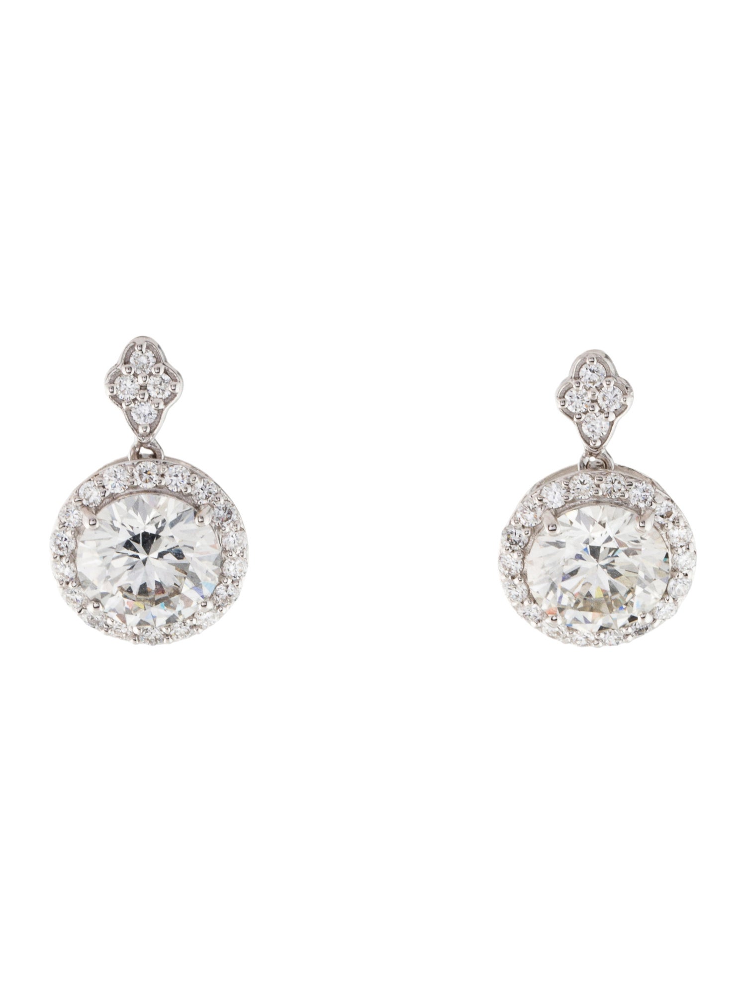 Earrings 14K 3.58ctw Lab-Grown Diamond Drop Earrings