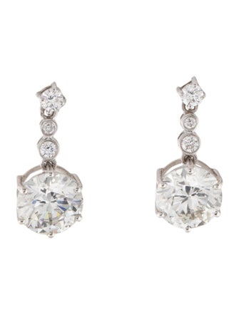 Earrings 14K 3.40ctw Lab-Grown Diamond Drop Earrings