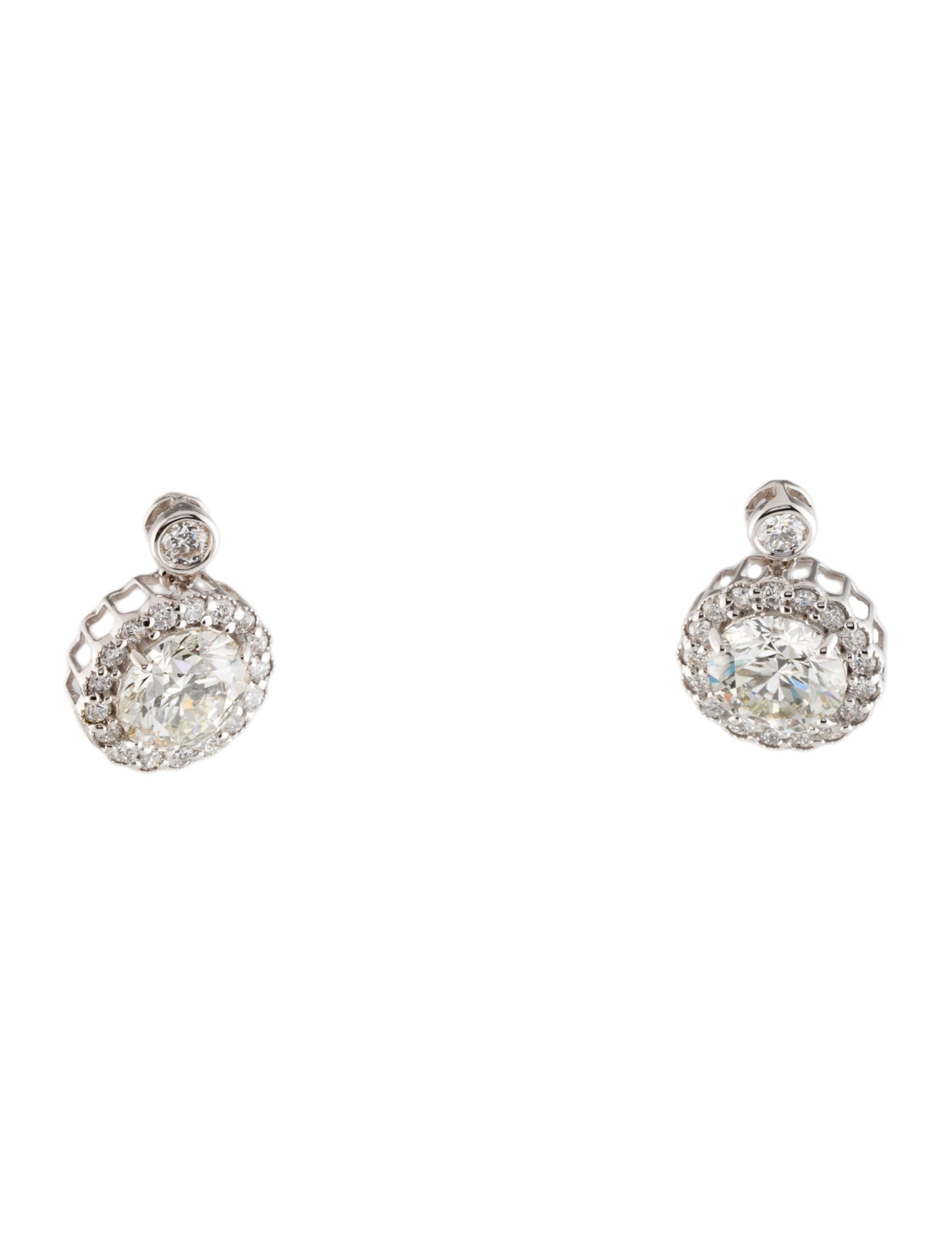 Earrings 14K 3.69ctw Lab-Grown Diamond Drop Earrings