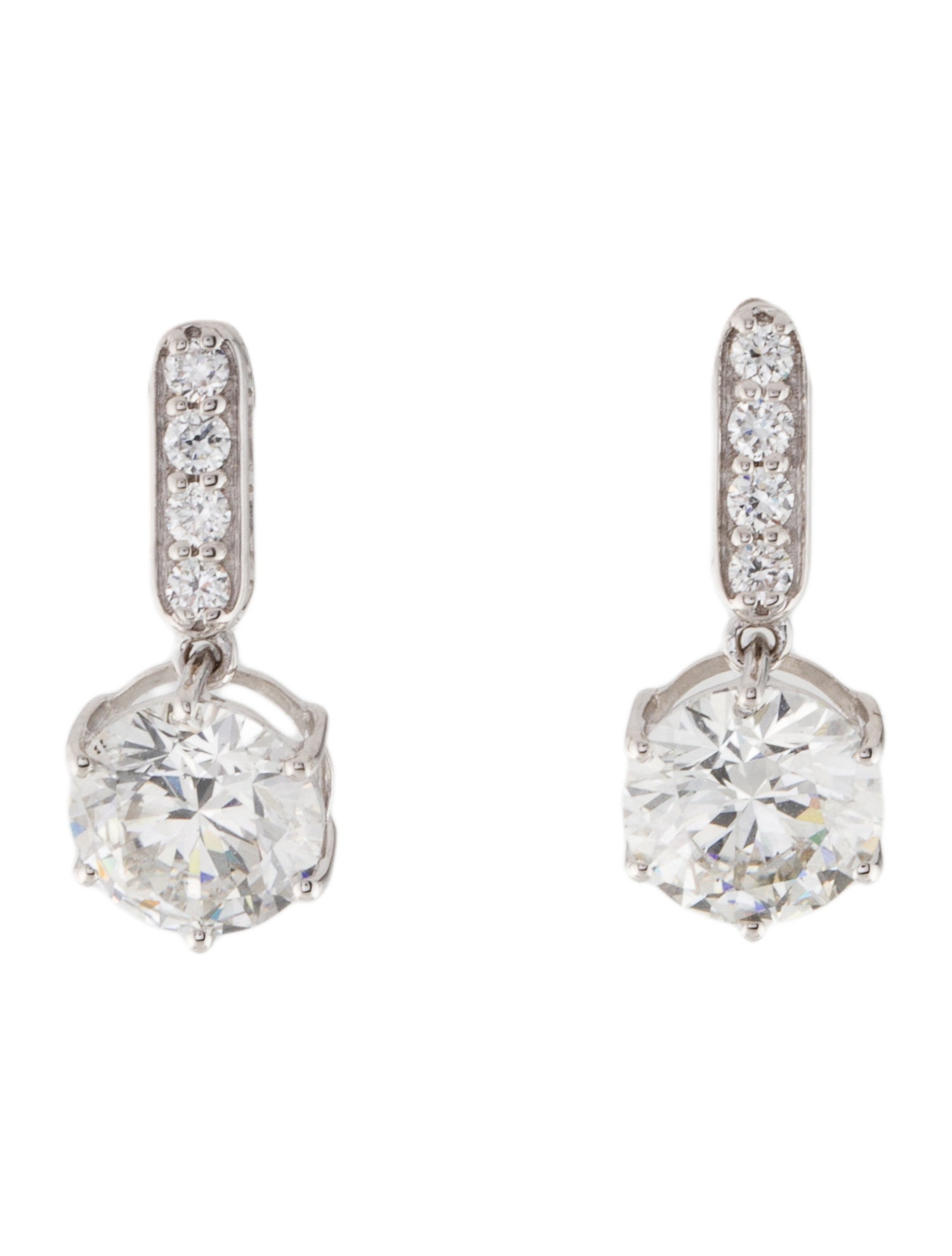 Earrings 14K 3.33ctw Lab-Grown Diamond Drop Earrings