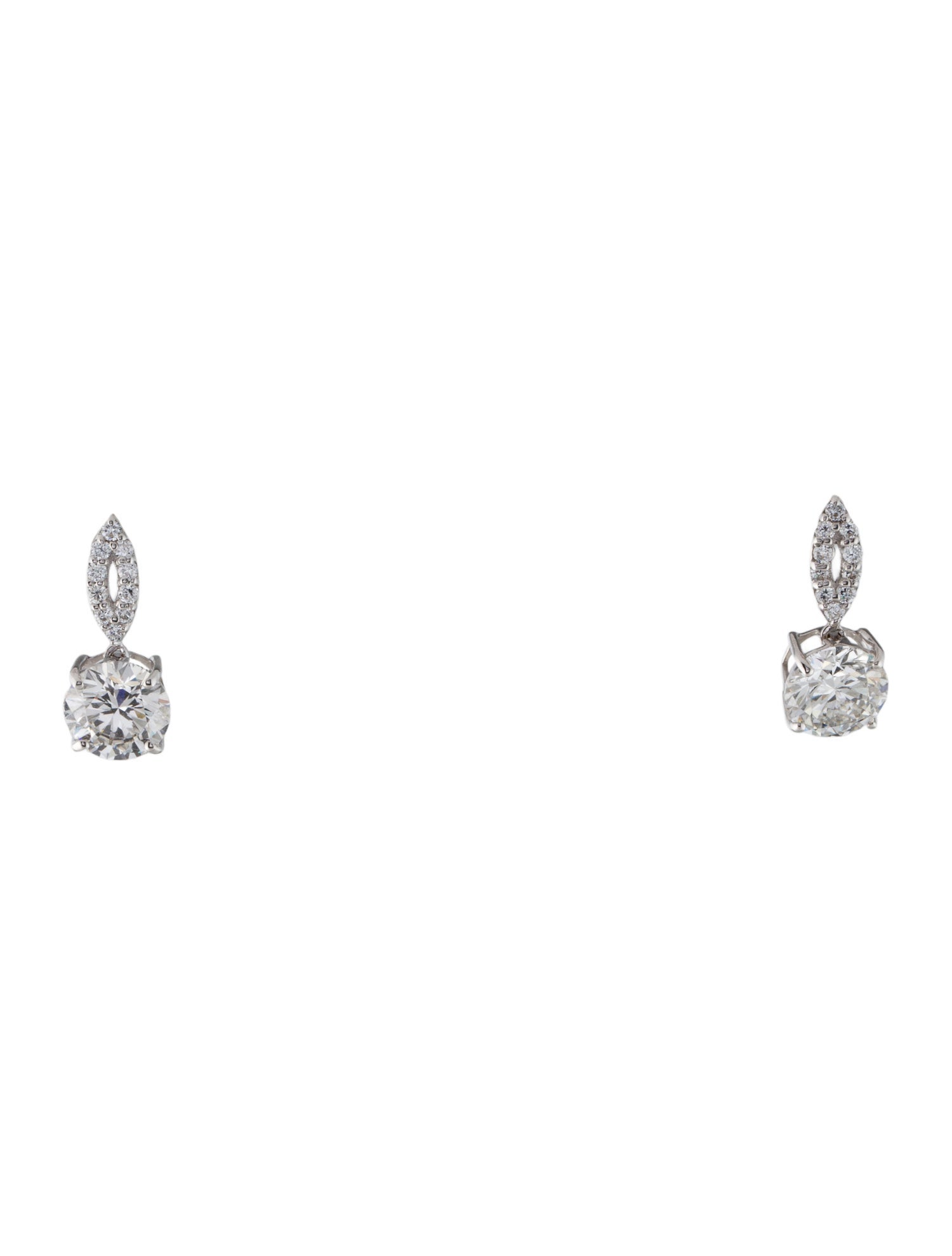 Earrings 14K 3.24ctw Lab-Grown Diamond Drop Earrings