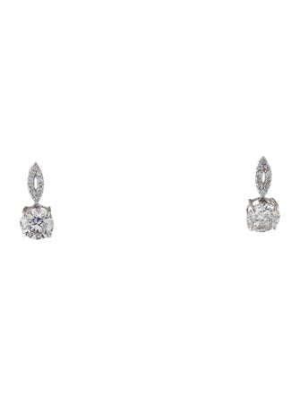 Earrings 14K 3.24ctw Lab-Grown Diamond Drop Earrings