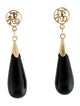 Earrings 14K Onyx Drop Earrings