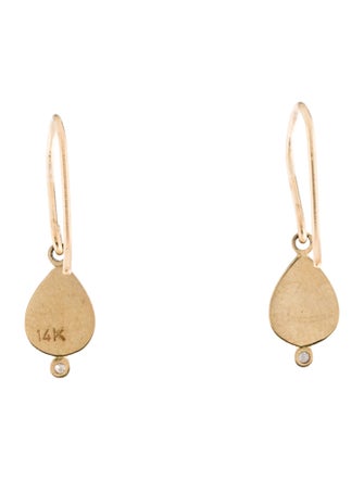 Earrings 14K Diamond Drop Earrings
