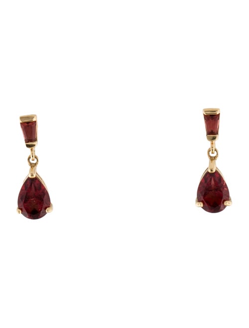 Earrings 14K Garnet 1.53ct Drop Earrings