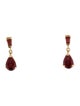 Earrings 14K Garnet 1.53ct Drop Earrings