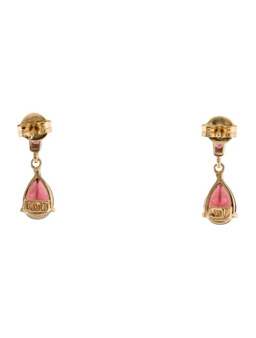 Earrings 14K Garnet 1.53ct Drop Earrings