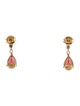 Earrings 14K Garnet 1.53ct Drop Earrings