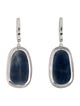 Earrings 14K Sapphire & Diamond Drop Earrings