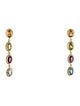 Earrings 14K Multistone Dangle Drop Earrings