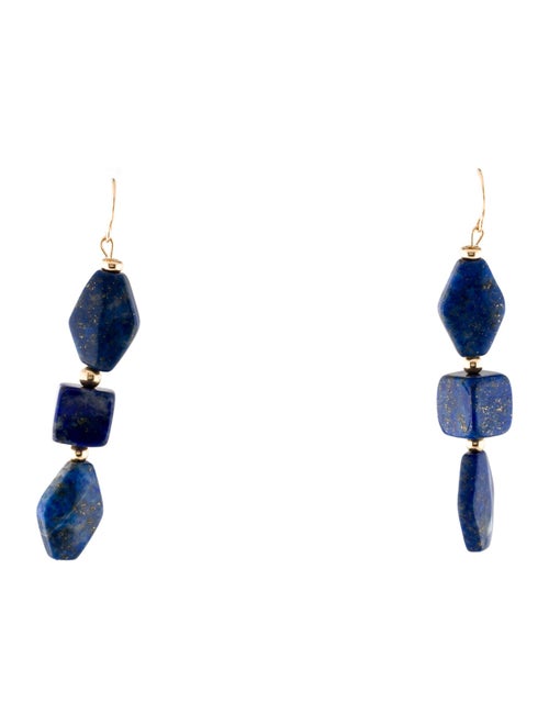 Earrings Lapis Lazuli Bead Drop Earrings