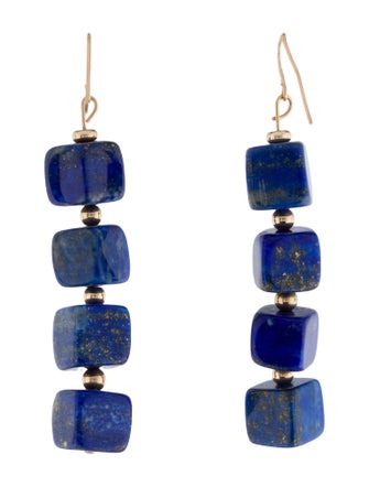 Earrings 14K Lapis Lazuli Drop Earrings