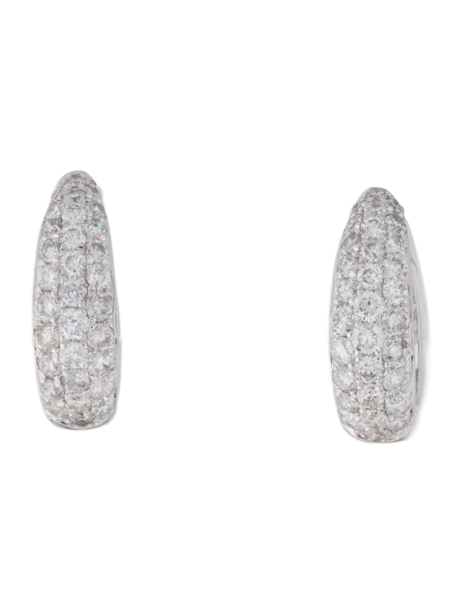 Earrings 14K Diamond Huggie Hoop Earrings