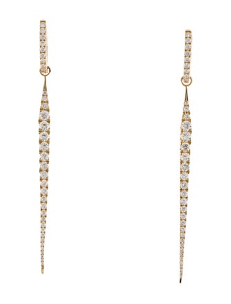 Earrings 14K 2.00ctw Diamond Spike Drop Earrings