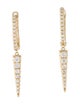 Earrings 14K Diamond Spike Drop Earrings
