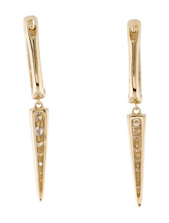 Earrings 14K Diamond Spike Drop Earrings