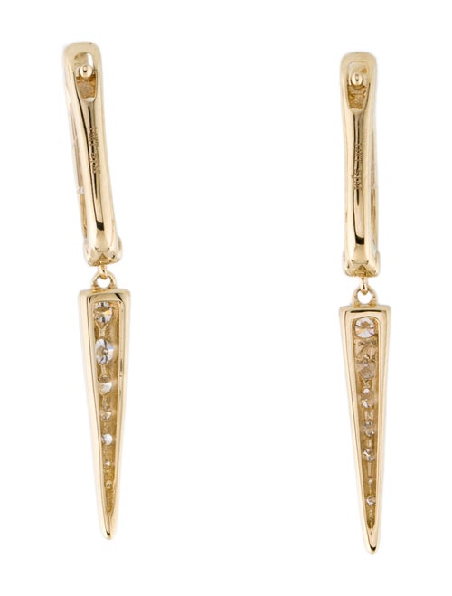 Earrings 14K Diamond Spike Drop Earrings