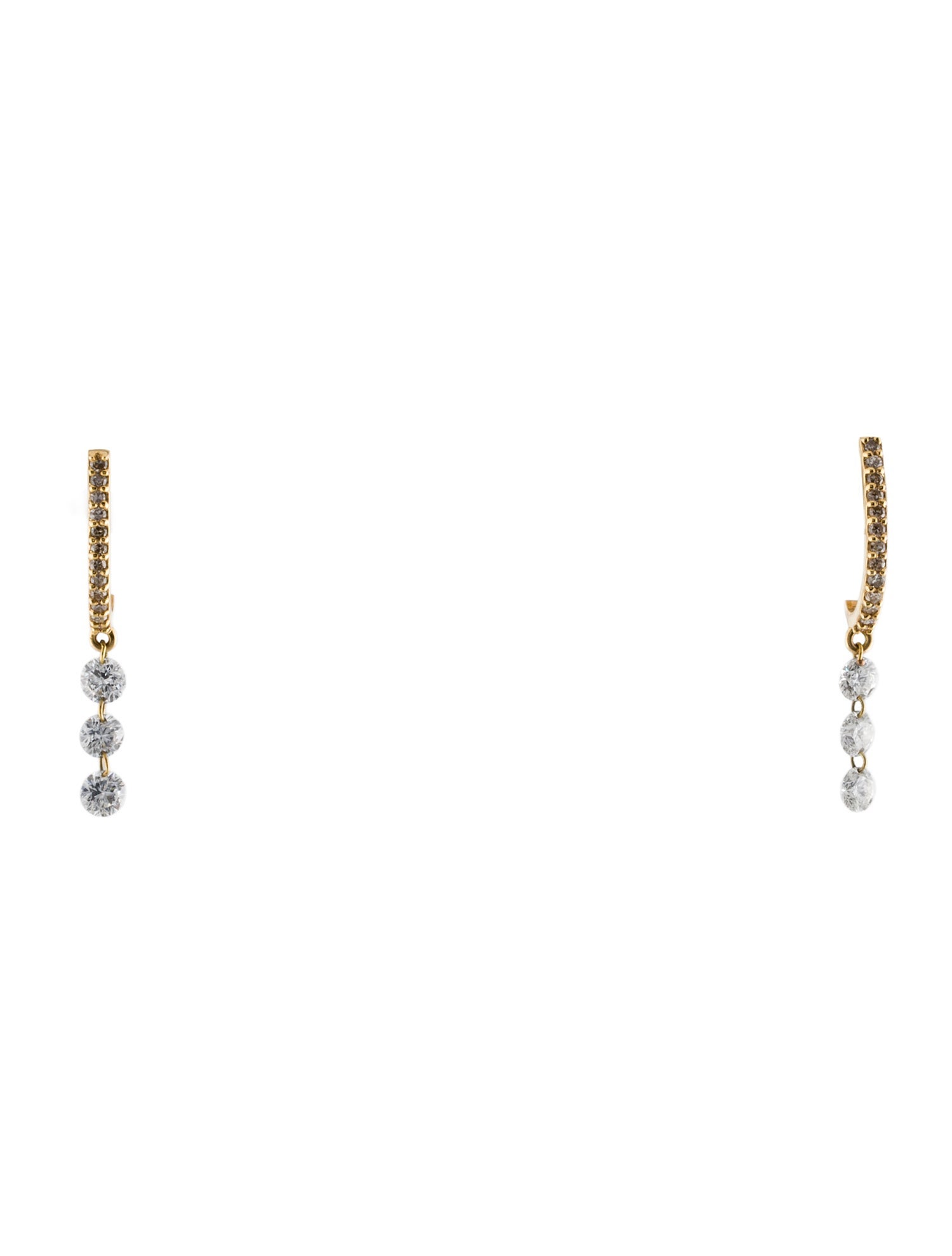 Earrings 14K Diamond Drop Earrings